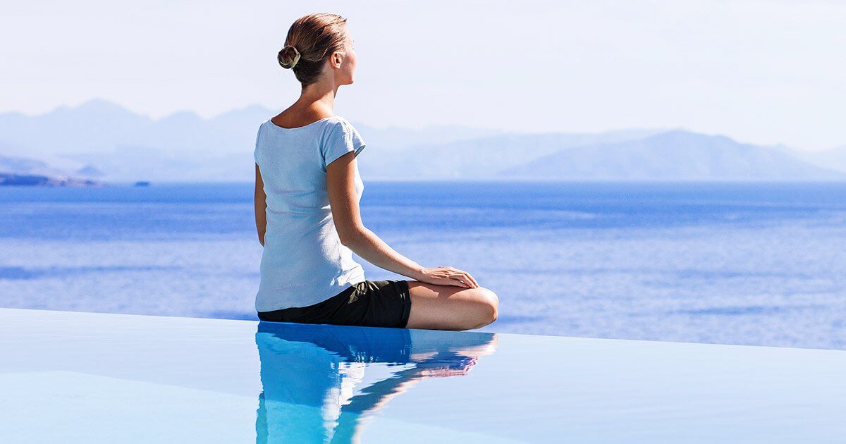 Woman watching water